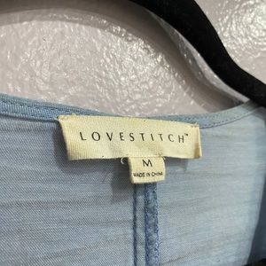 cute breezy blue blouse